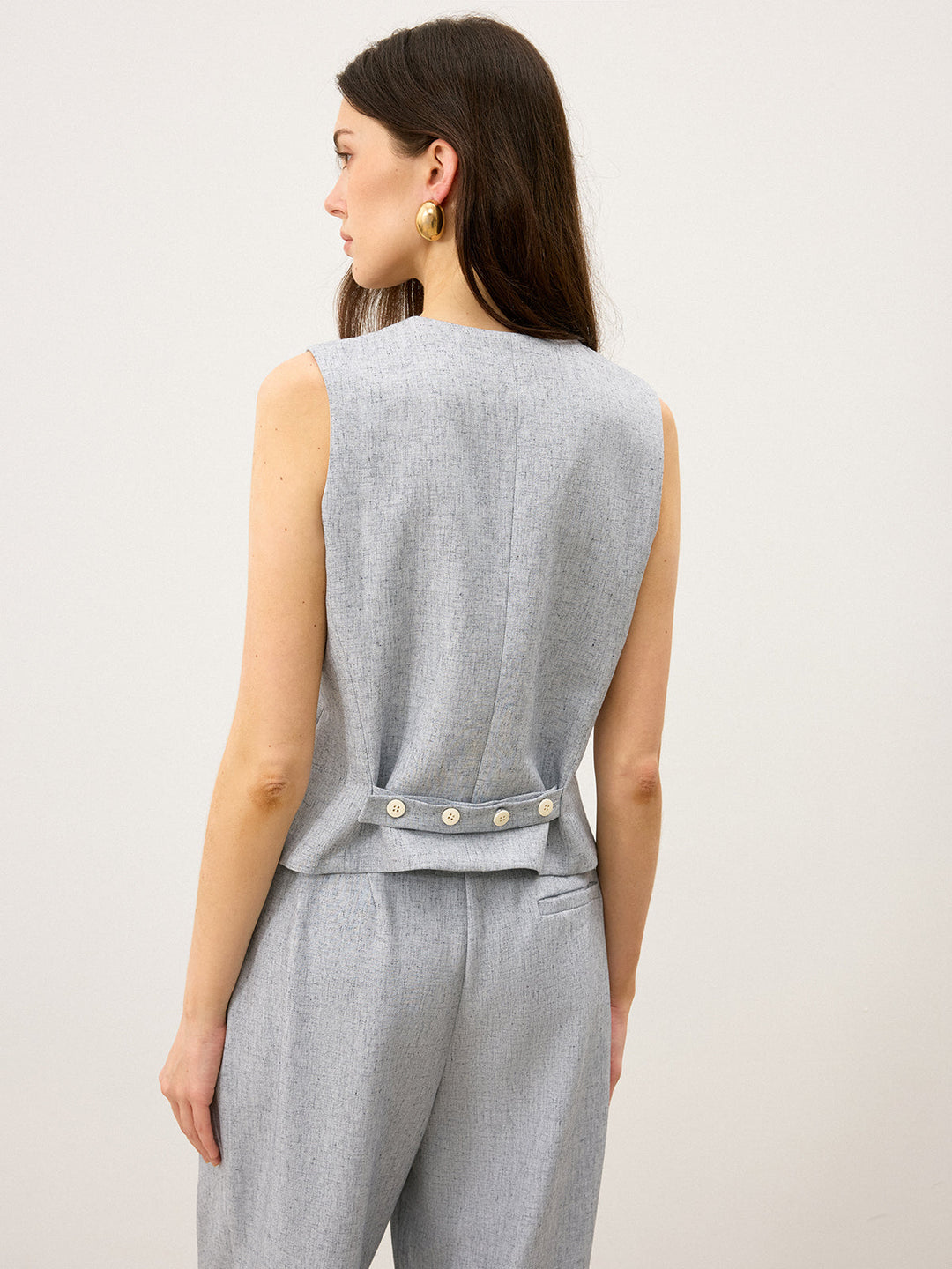 Gilet à revers fendu