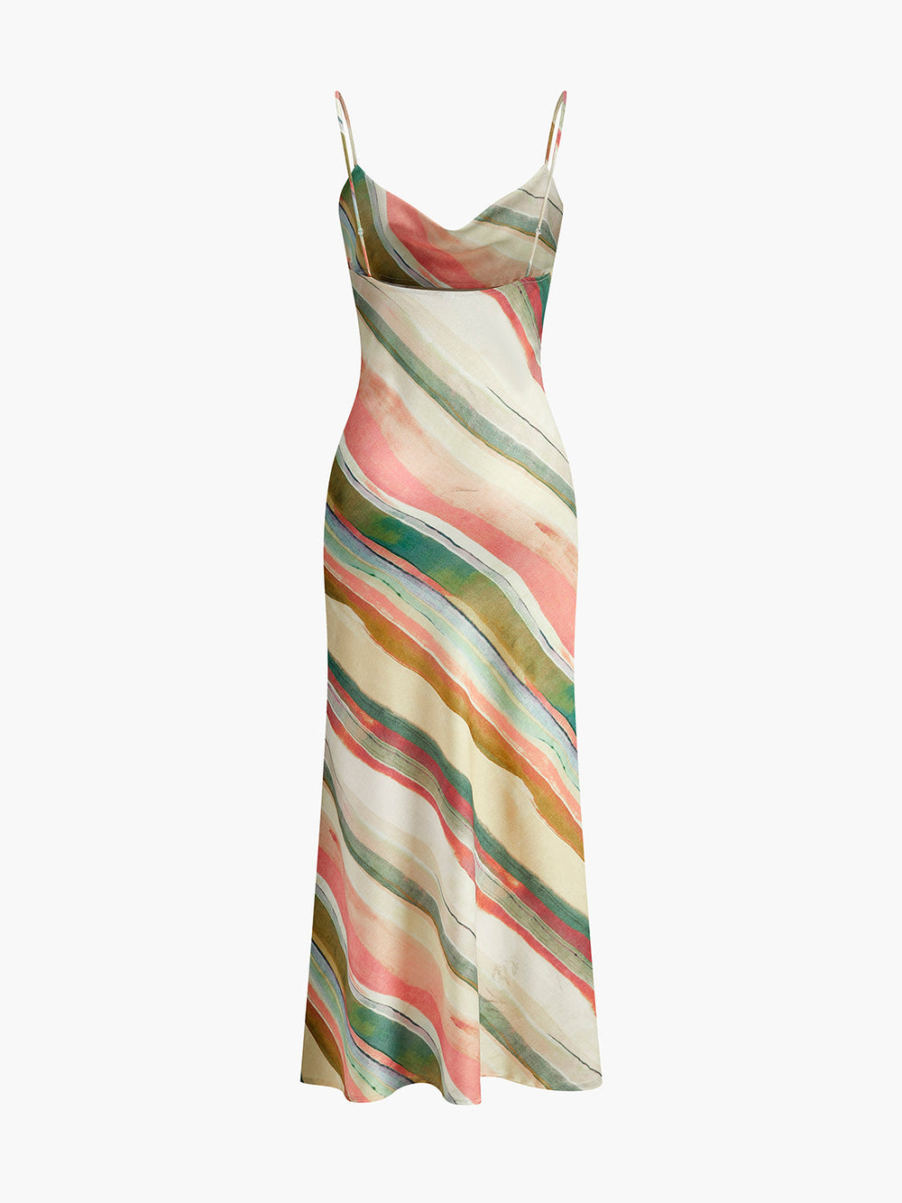 Robe Cami à Rayures Aquarelle