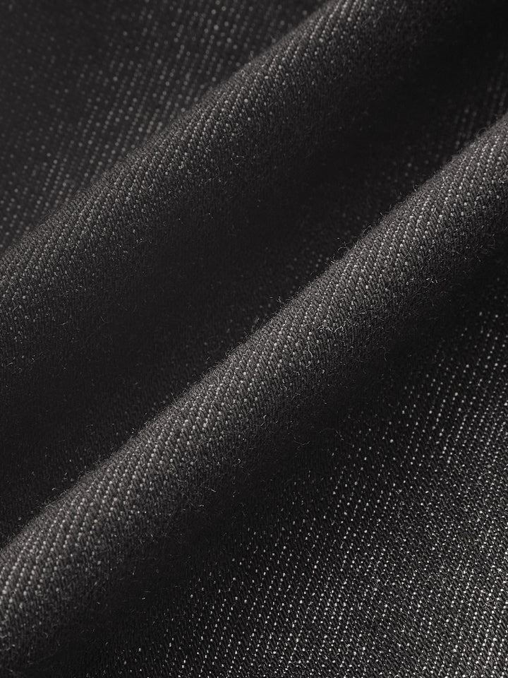 Jupe Mini en Denim Découpé Métallique