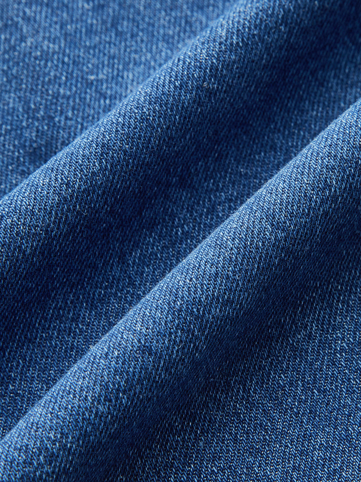 Robe en Jean à Col Cœur