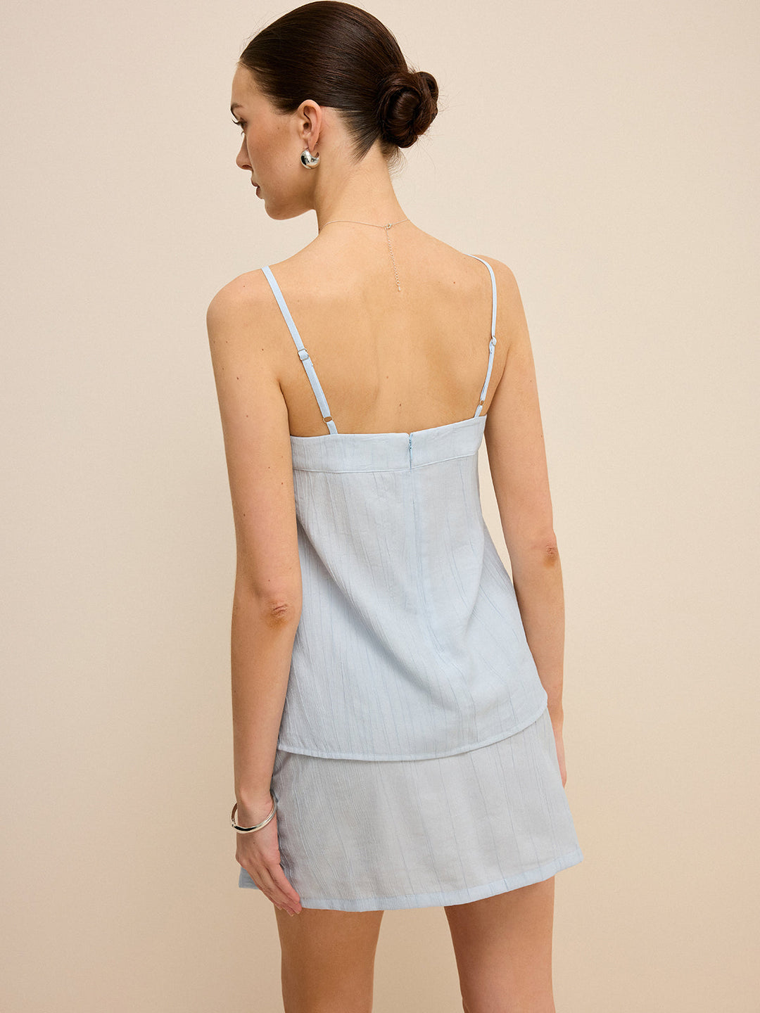Ensemble jupe à poches avec boutons décoratifs