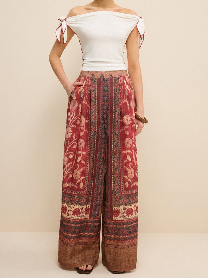 Pantalons évasés style Bohème
