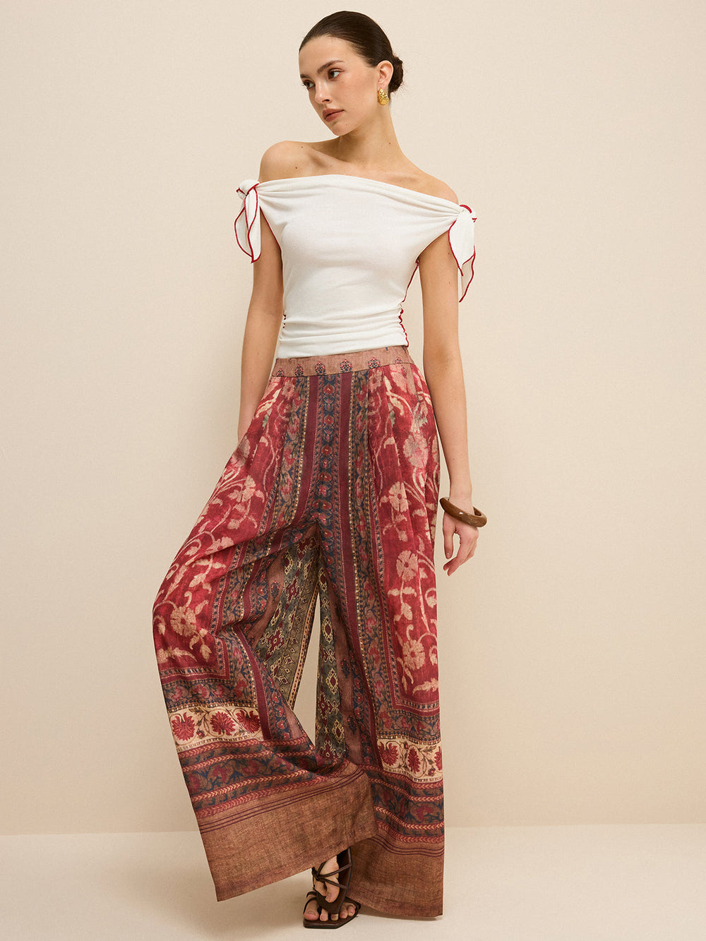 Pantalons évasés style Bohème
