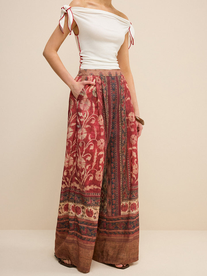 Pantalons évasés style Bohème