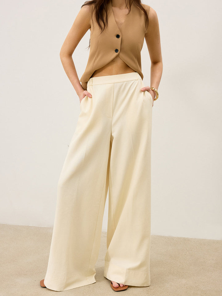Pantalon Large à Poche
