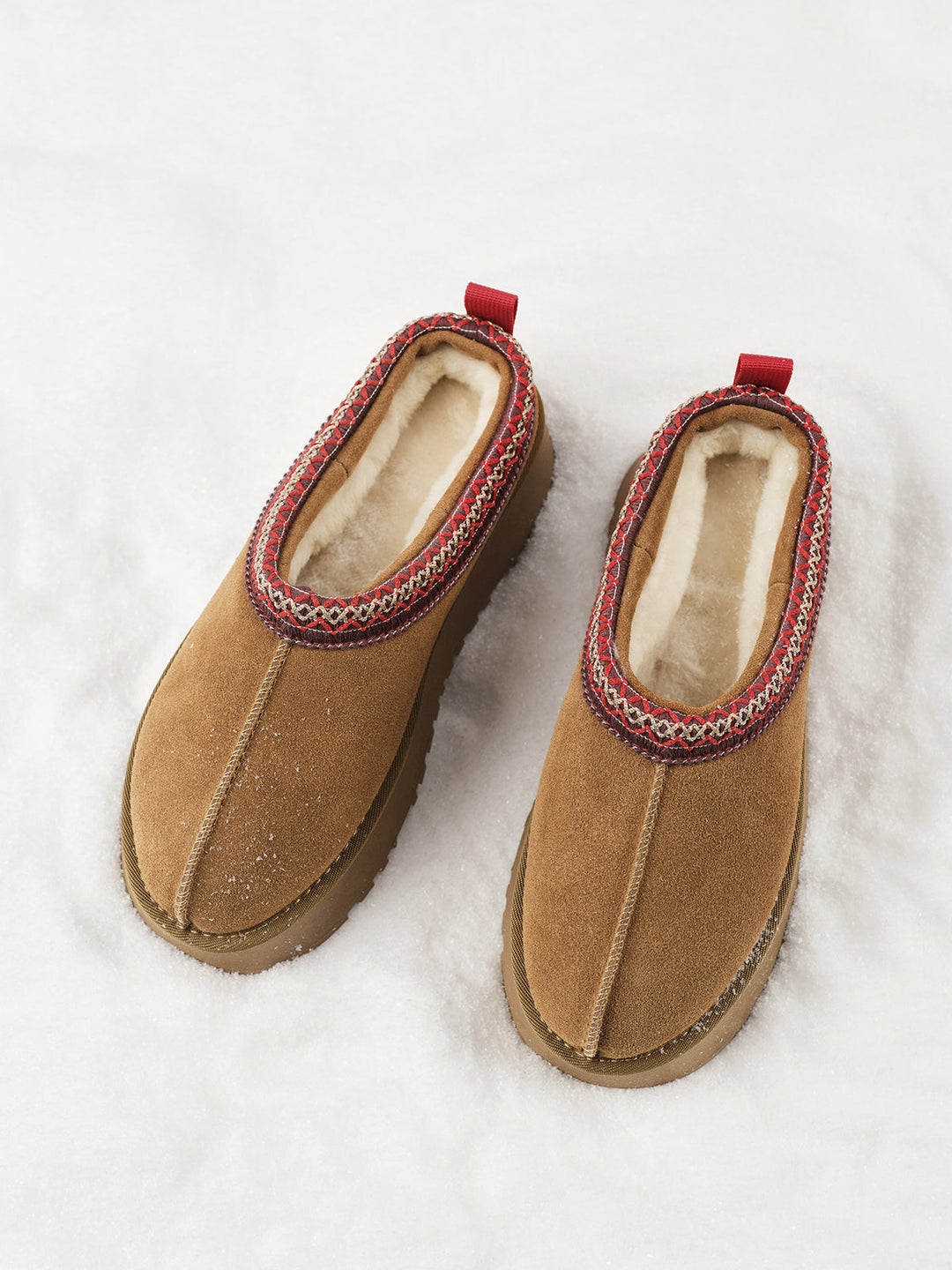 Bottes de neige intégrées en fourrure