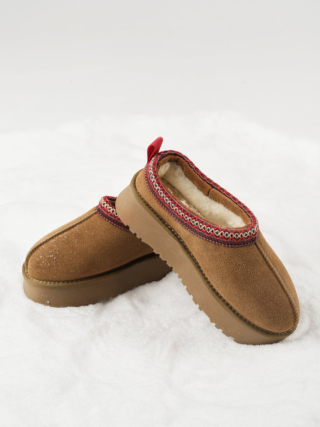Bottes de neige intégrées en fourrure