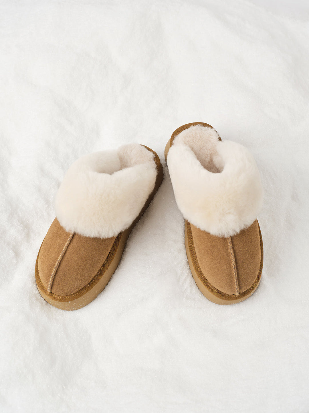 Bottes Chaussons Chaussures d'Hiver à Semelle Épaisse en Polaire