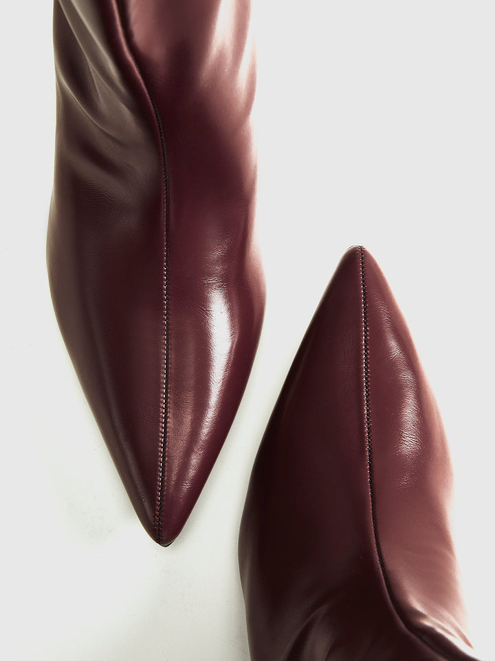 Bottines à Bout Pointu et Talon Kitten