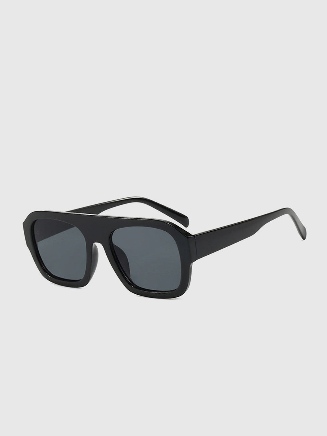 Lunettes de soleil carrées imprimées léopard