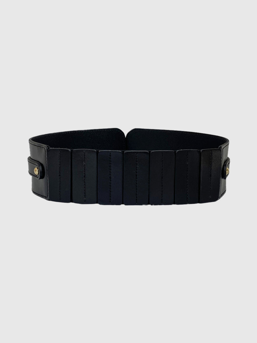 Ceinture à boucle dorée large