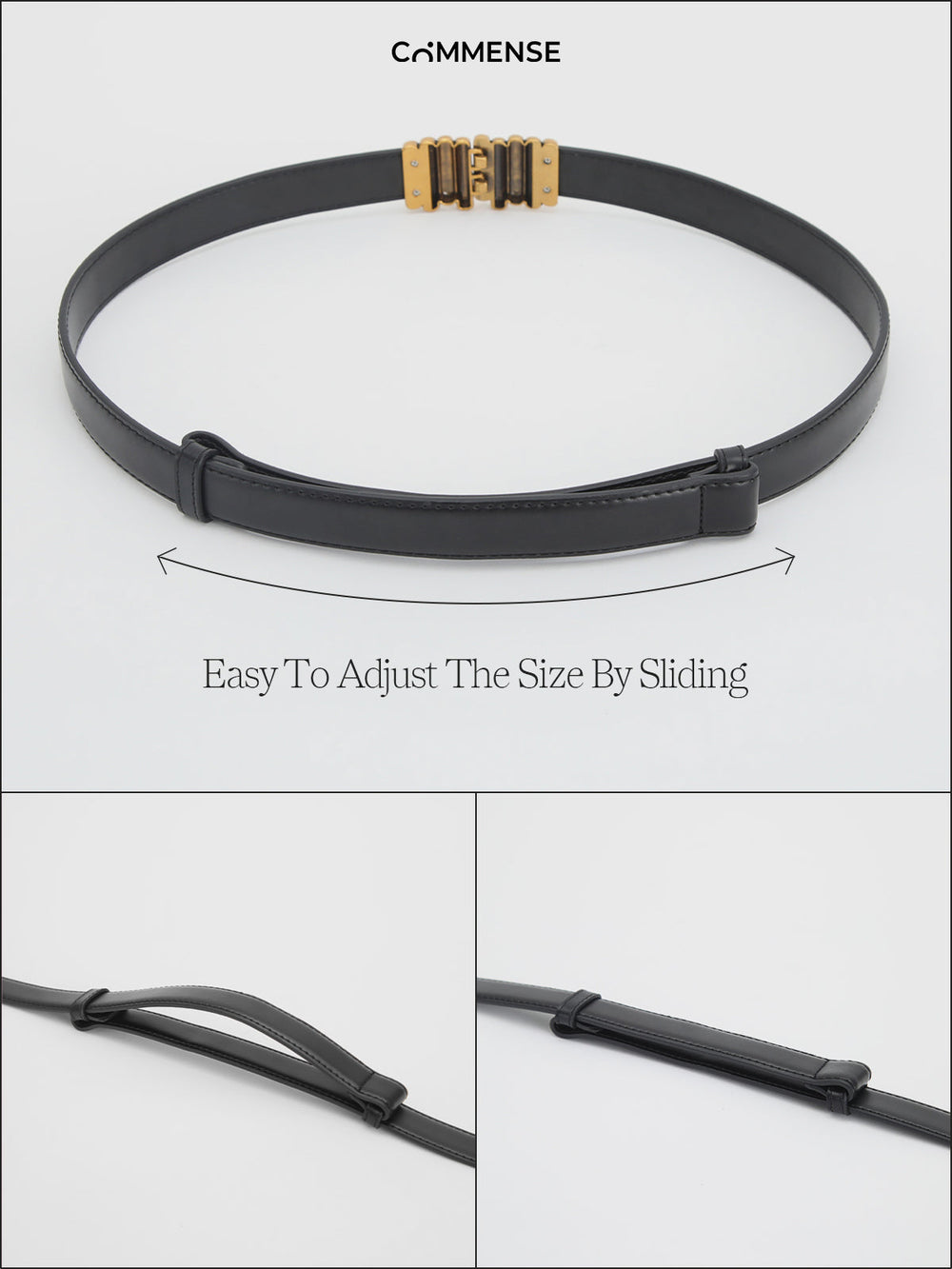 Ceinture en similicuir vintage