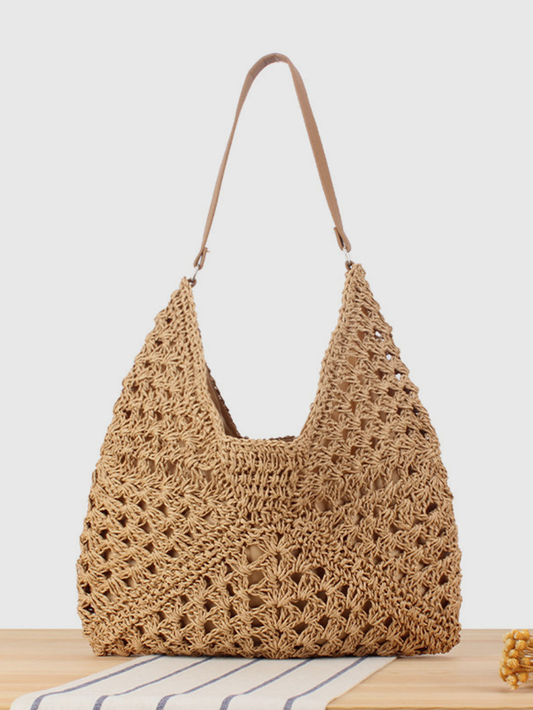 Sac Épaule Macramé Crochet Vintage