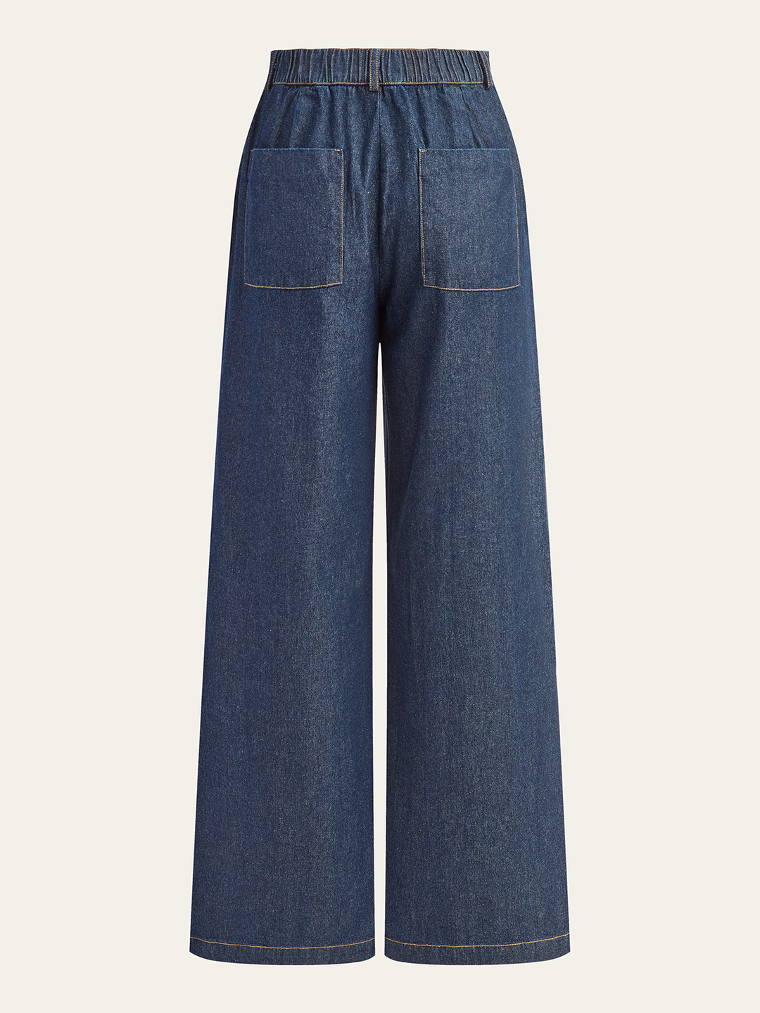 Pantalons en jean larges à taille mi-haute
