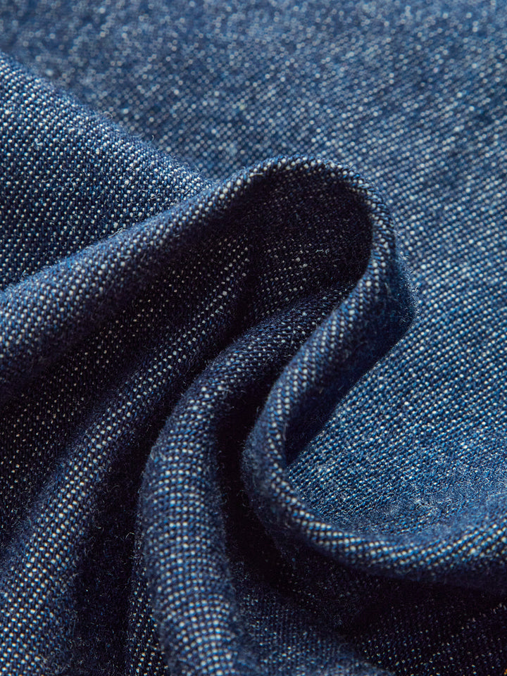 Pantalons en jean larges à taille mi-haute