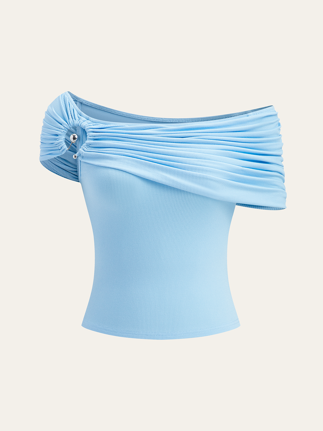 Top Bardot avec Détail Anneau