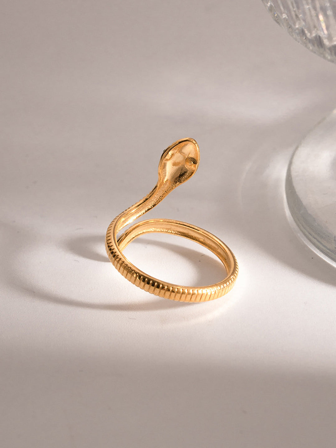 Bague Serpent Dorée