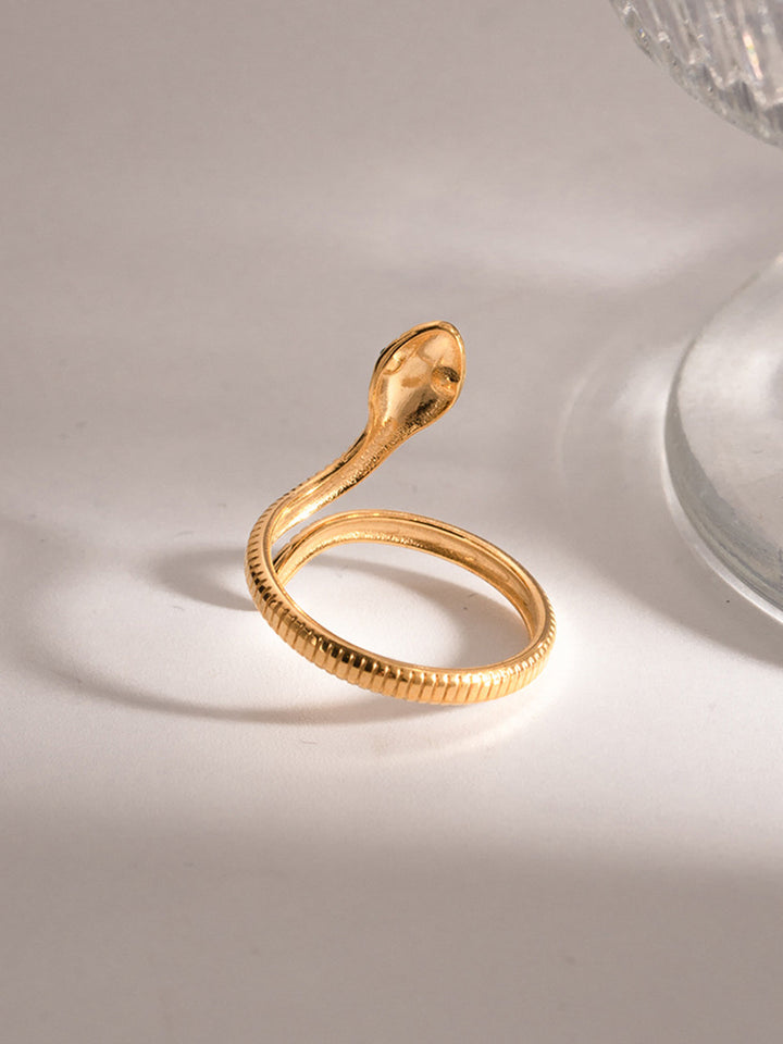 Bague Serpent Dorée