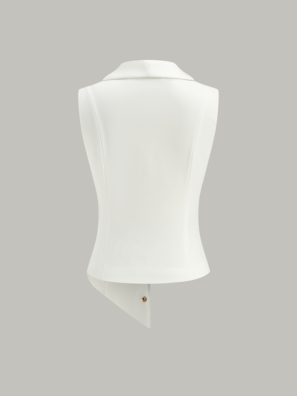 Gilet à Devant Boutonné Asymétrique