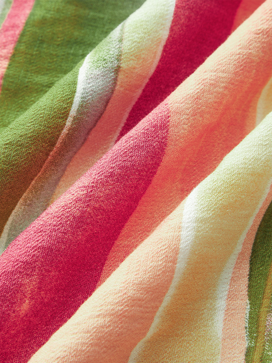 Robe Longue Sans Bretelles en Coton Rayé Coloré