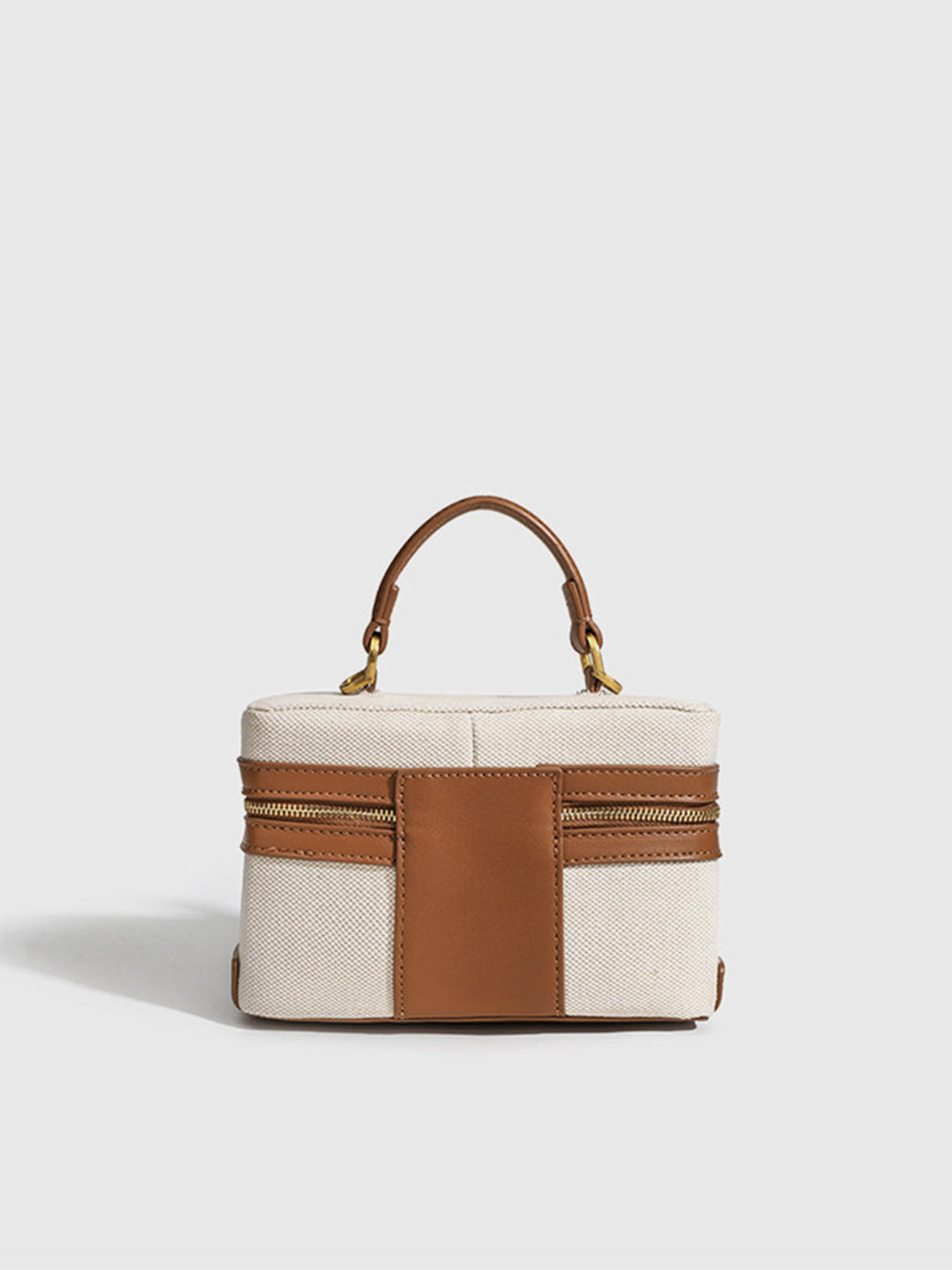Sac bandoulière zippé bicolore