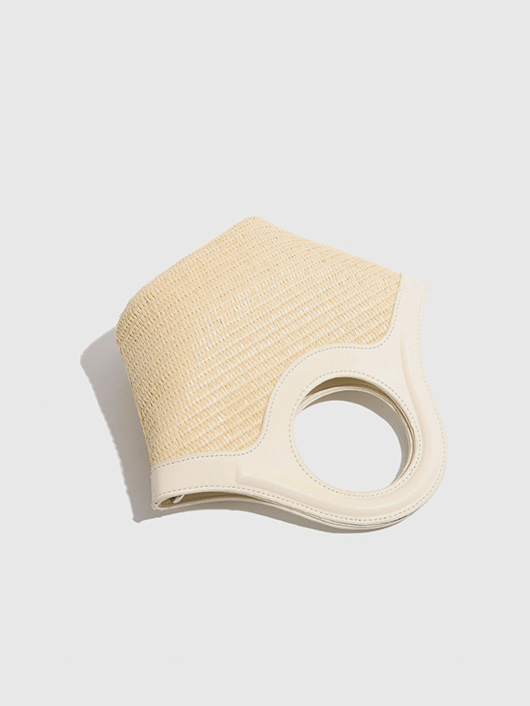 Sac Rond en Osier Ivoire