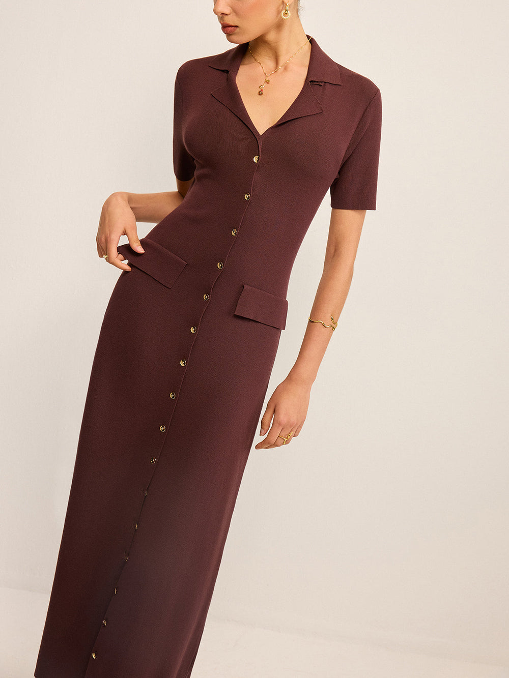 Robe Longue Boutonnée