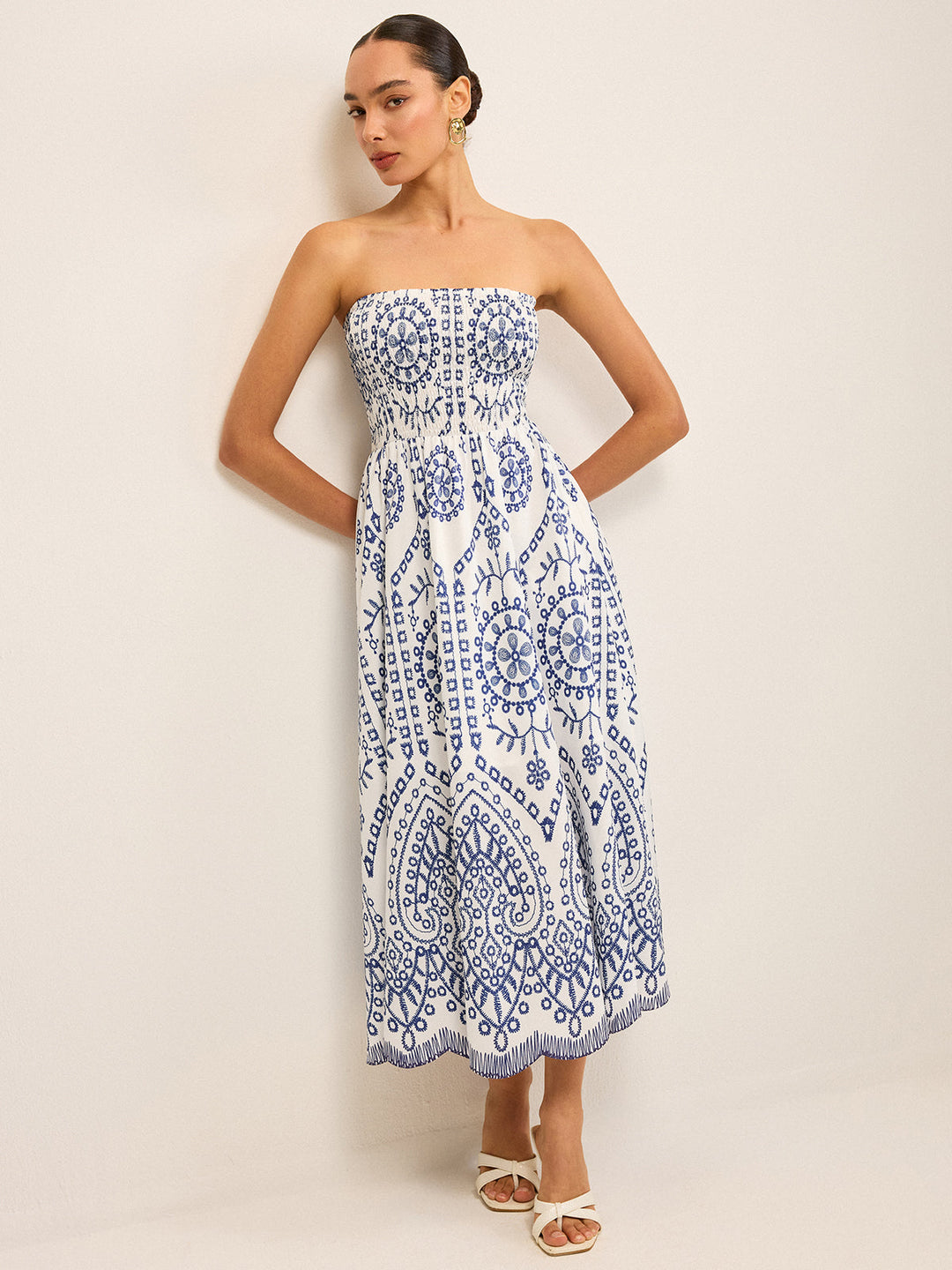 Robe Longue Bohème Sans Bretelles