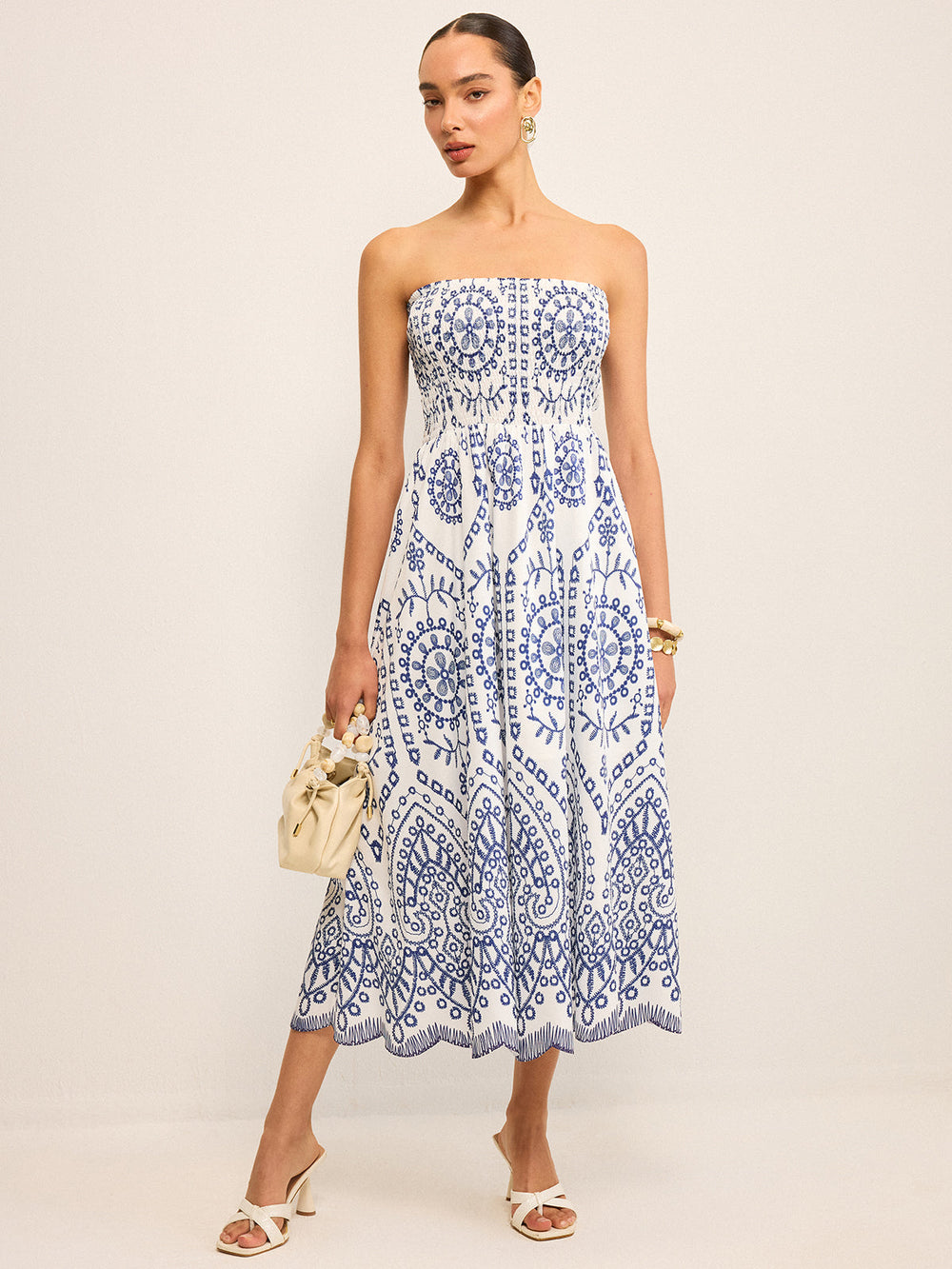 Robe Longue Bohème Sans Bretelles
