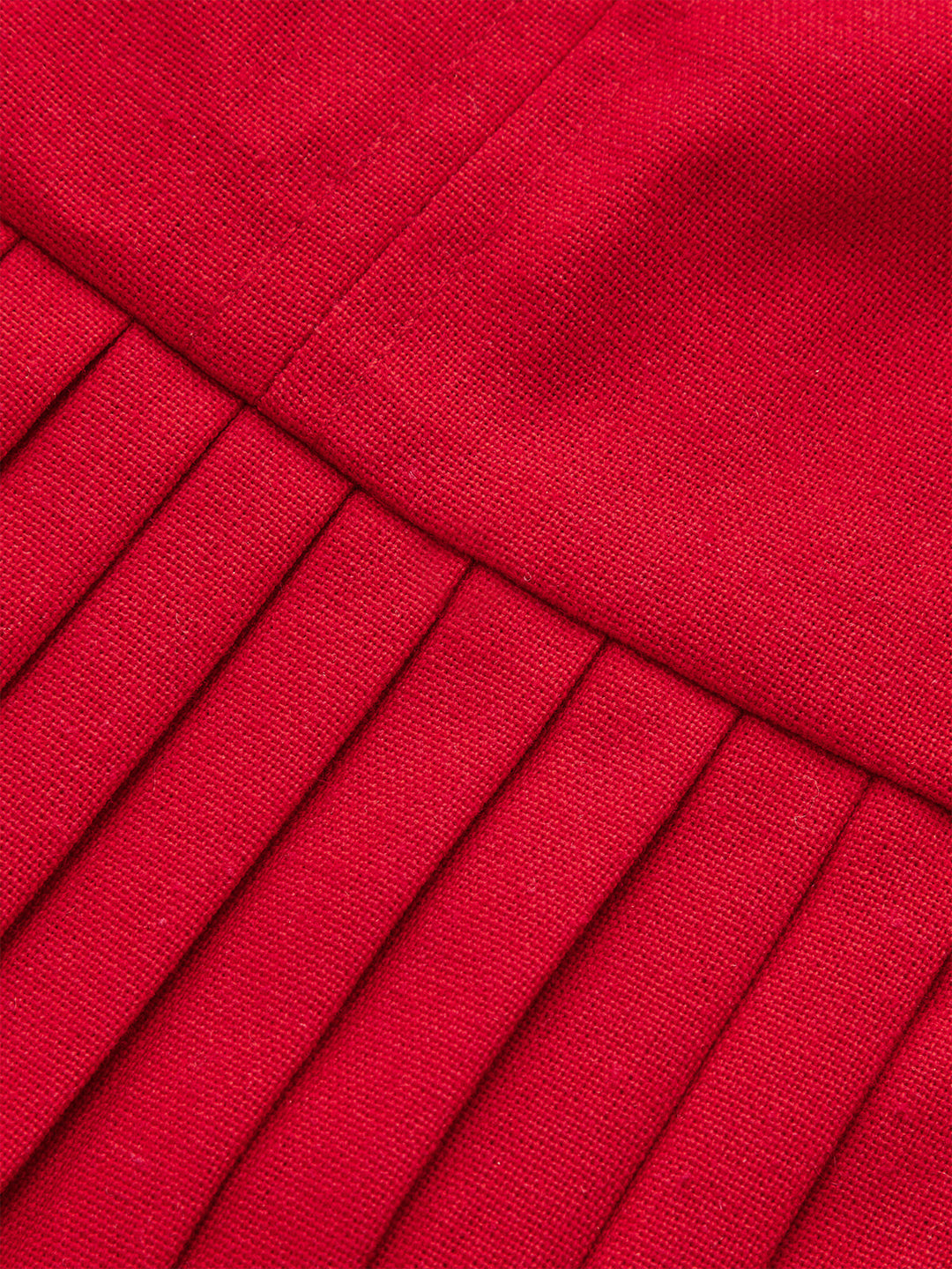 Robe patineuse mi-longue plissée à col chemise avec ceinture