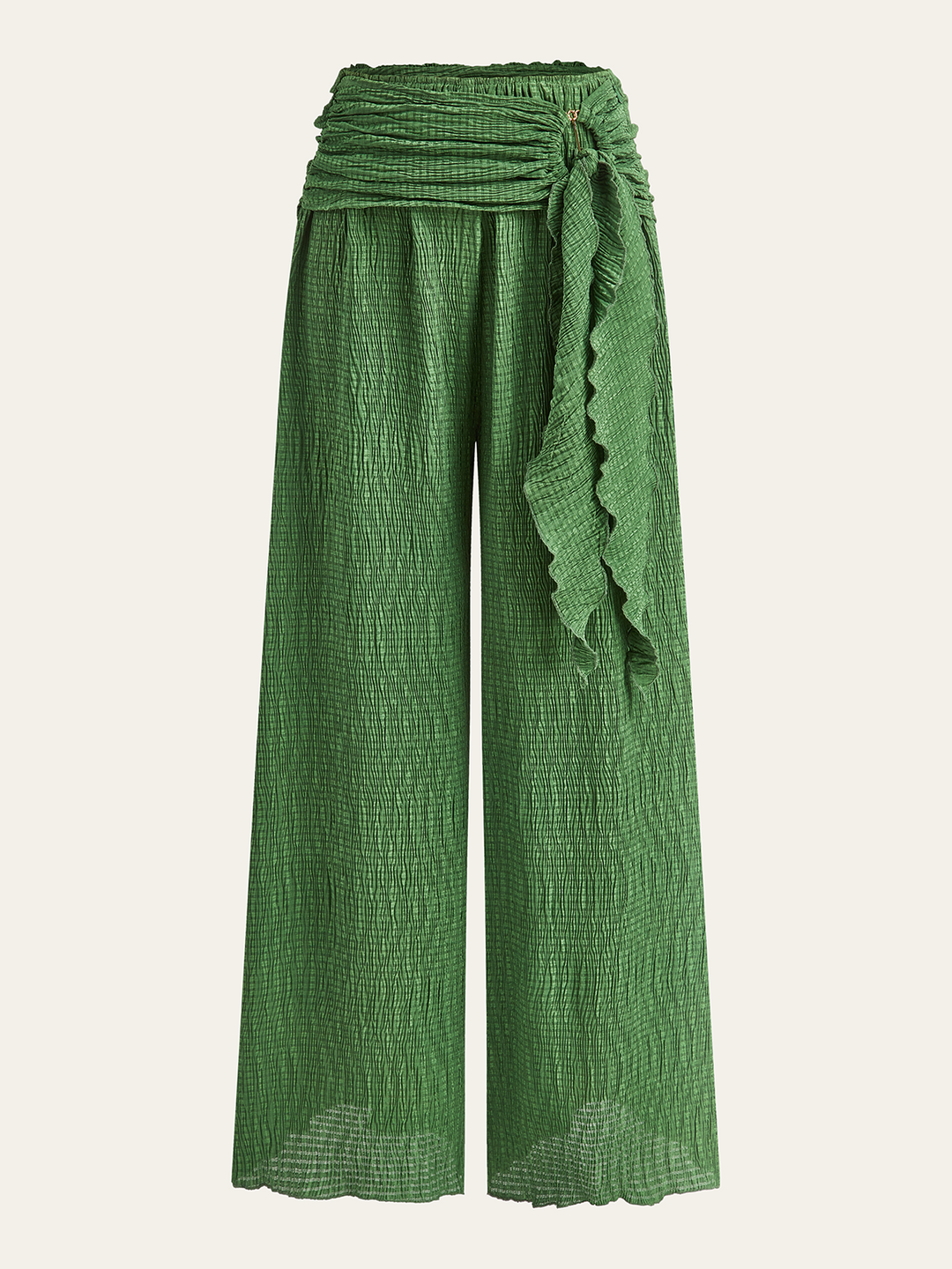 Pantalons Larges à Motif Texturé