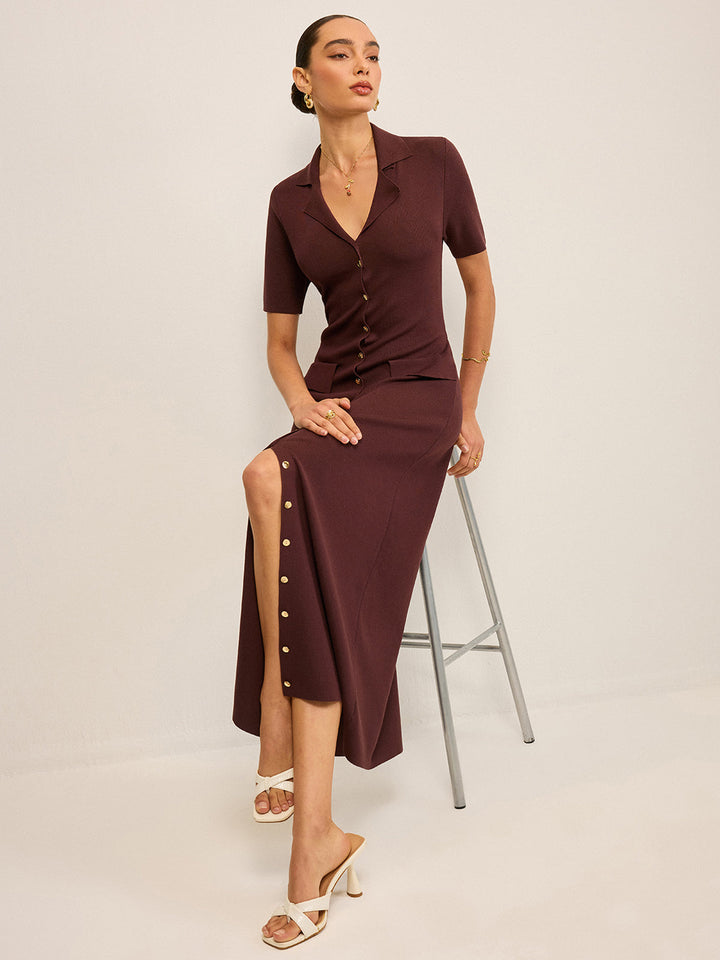 Robe Longue Boutonnée