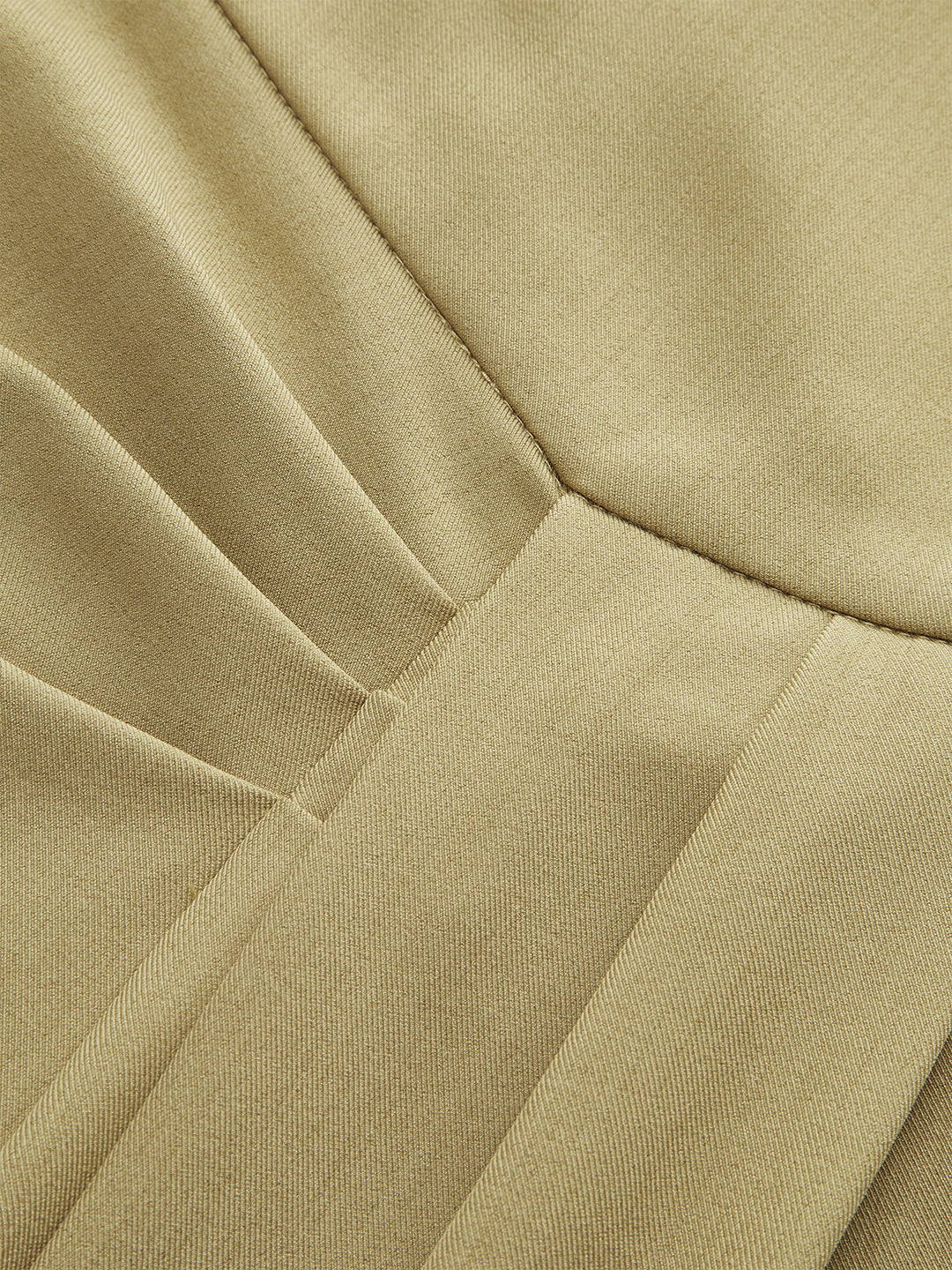 Pantalons mi-taille asymétriques froncés
