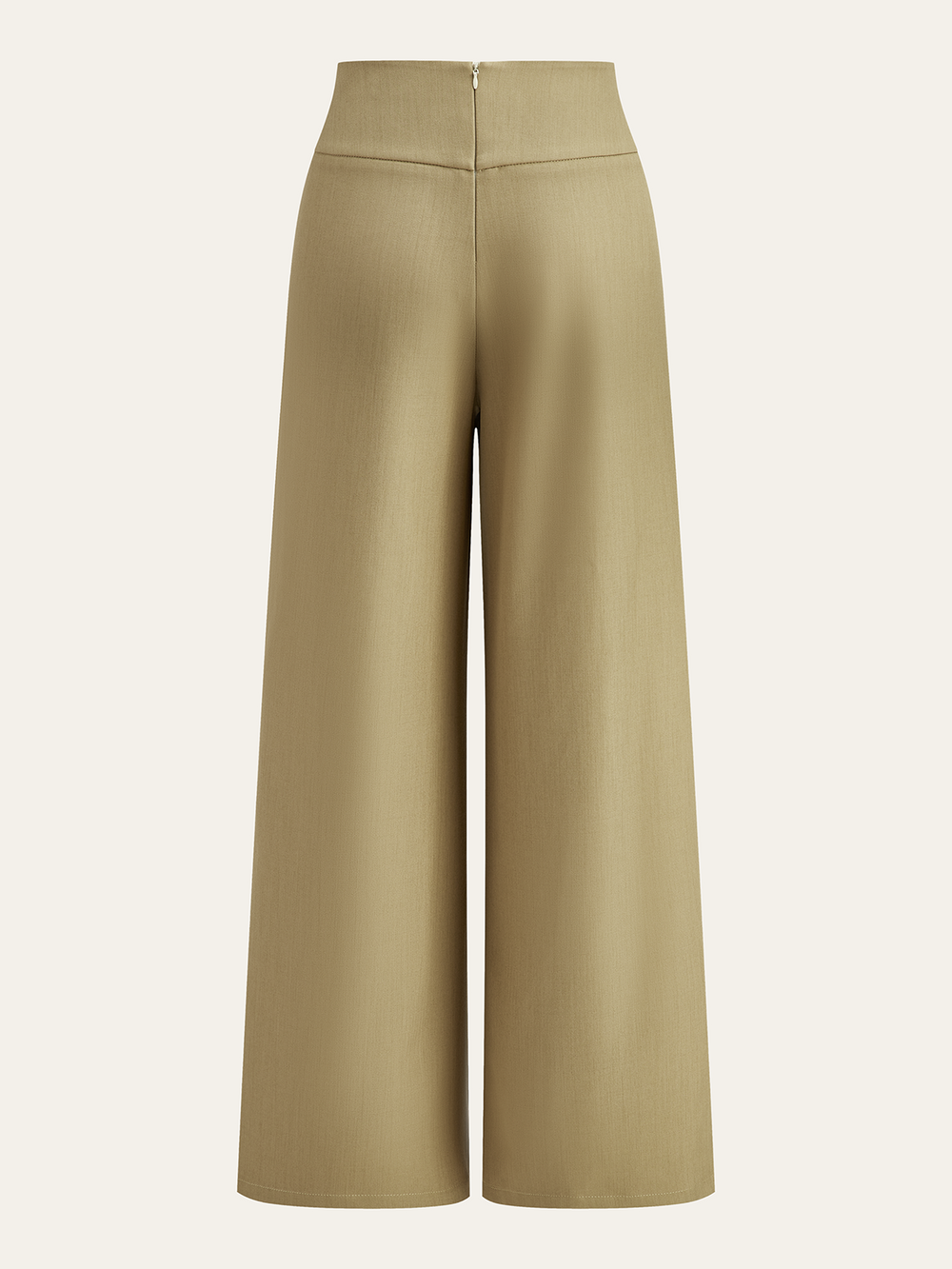 Pantalons mi-taille asymétriques froncés