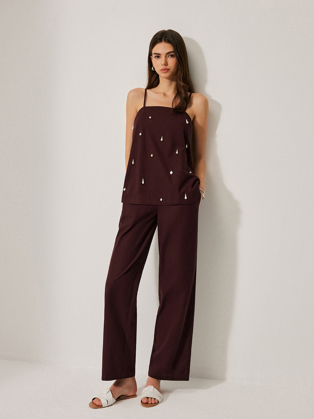Ensemble Pantalon Coton & Lin Avec Poches