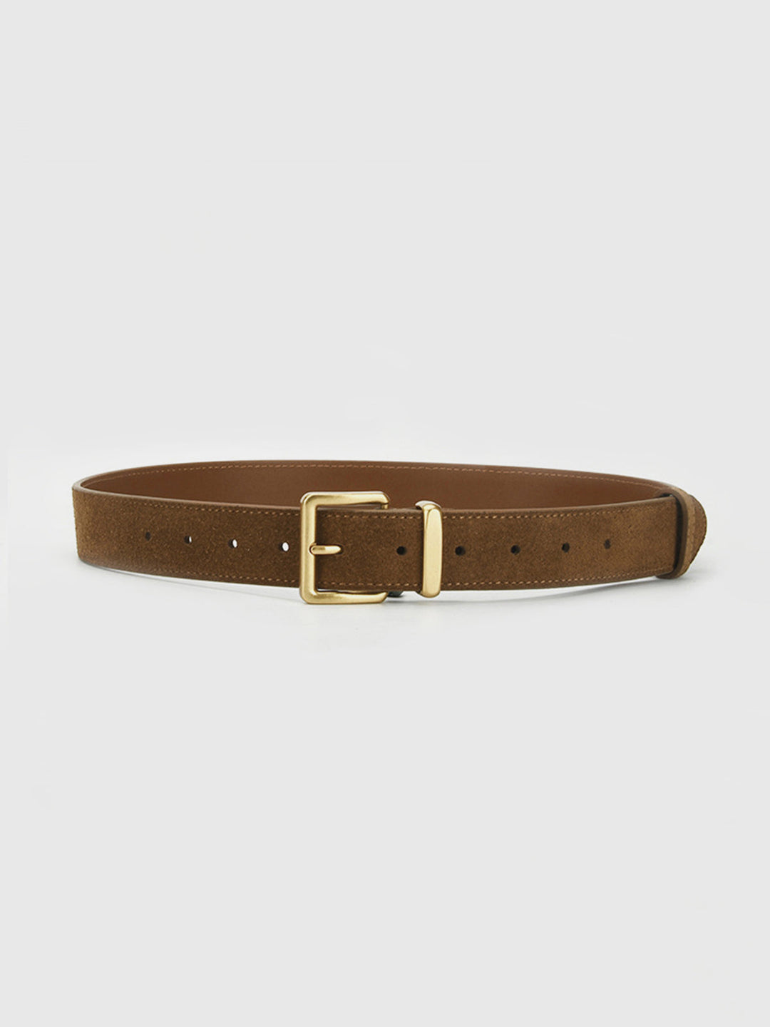 Ceinture en Daim à Boucle Dorée