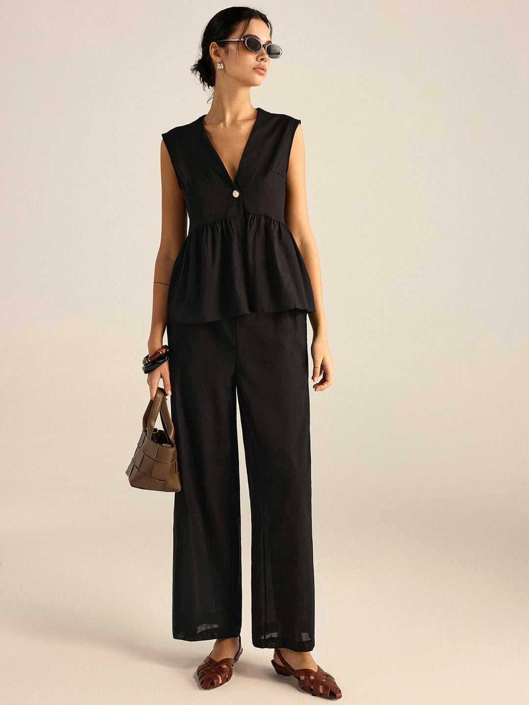 Ensemble Jupe-Culotte à Volants