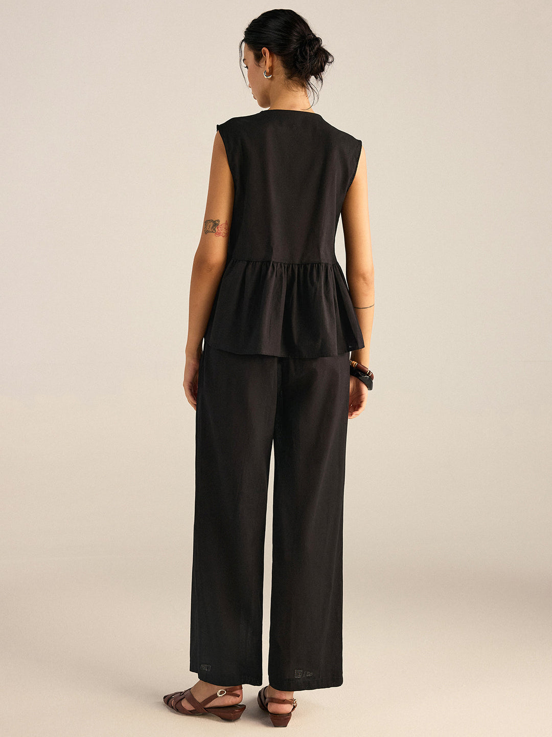 Ensemble Jupe-Culotte à Volants