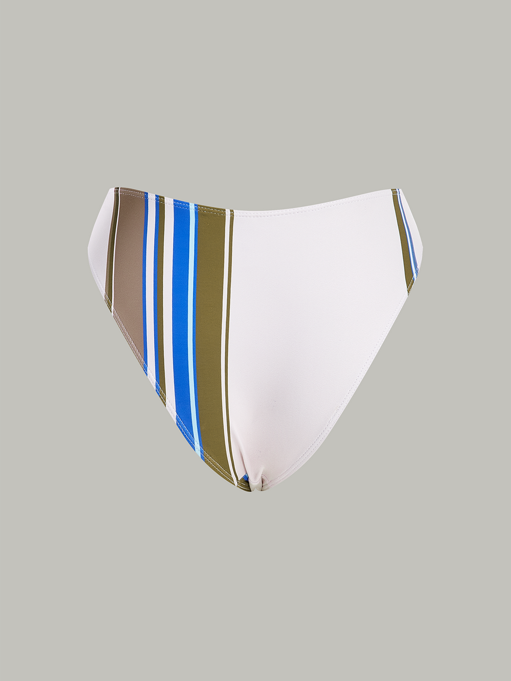 Bas de bikini rayé color-block