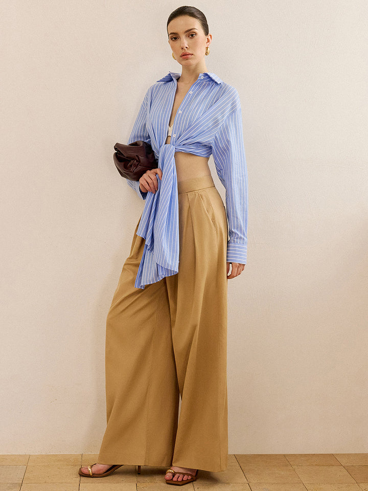 Chemise Nouée Rayée Oversized