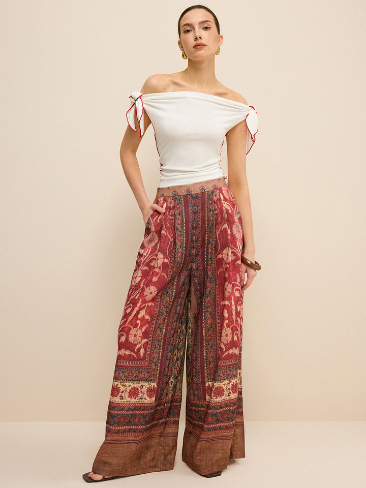 Pantalons évasés style Bohème