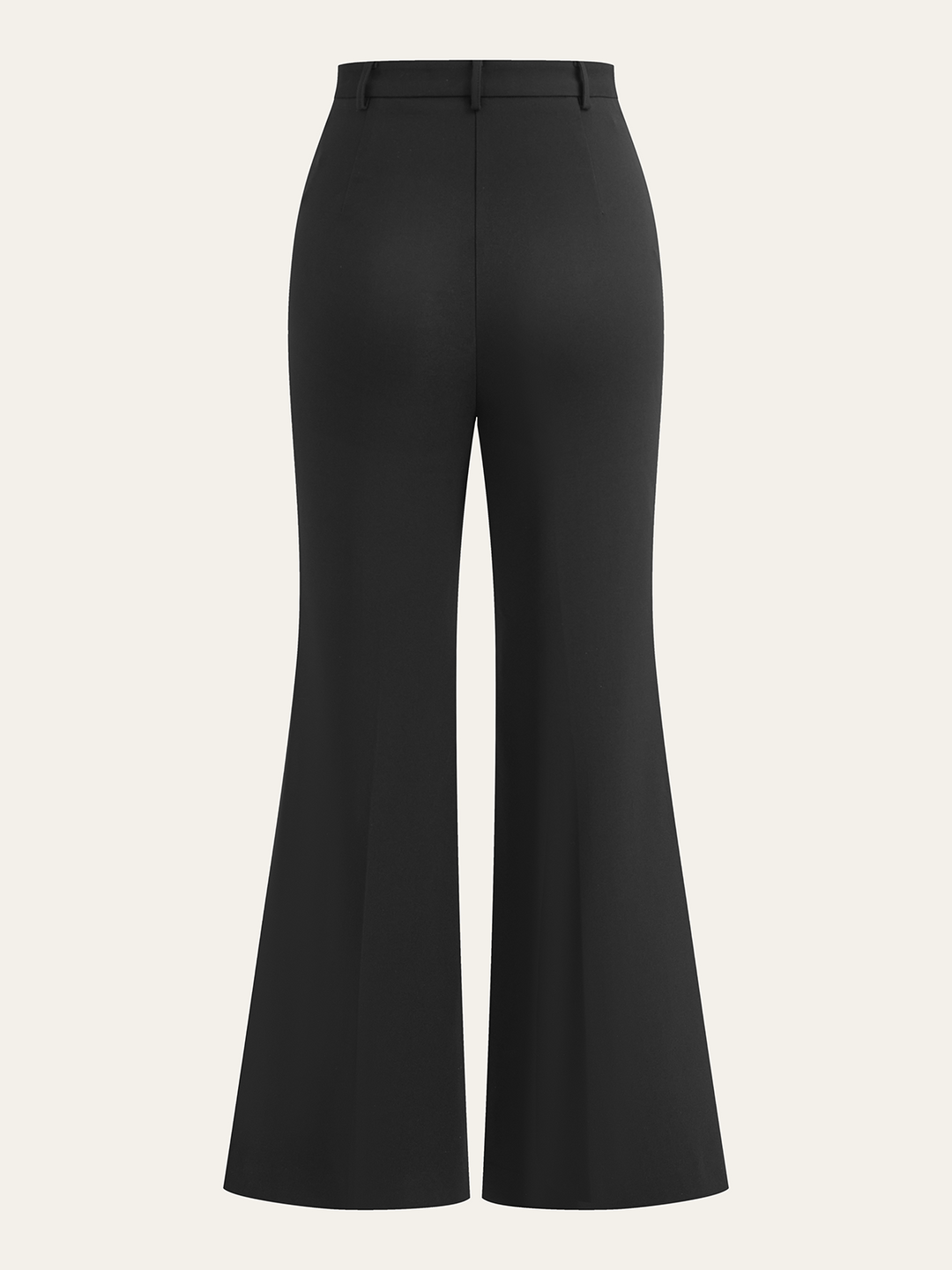 Pantalons Évasés Stretch avec Coutures Avant