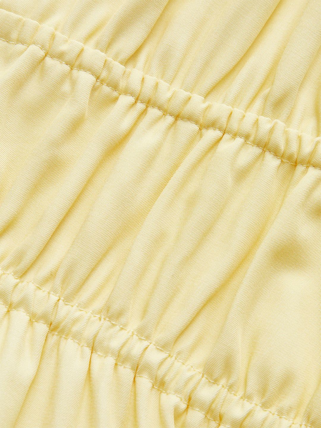 Robe Longue à Bretelles Spaghetti avec Taille Froncée et Dos Croisé