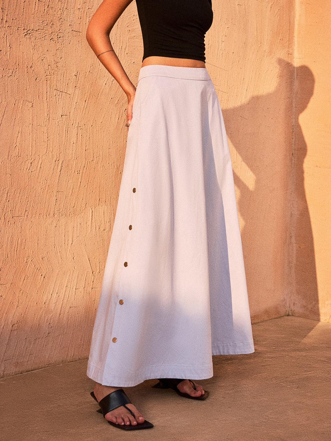 Jupe Maxi Boutonnée