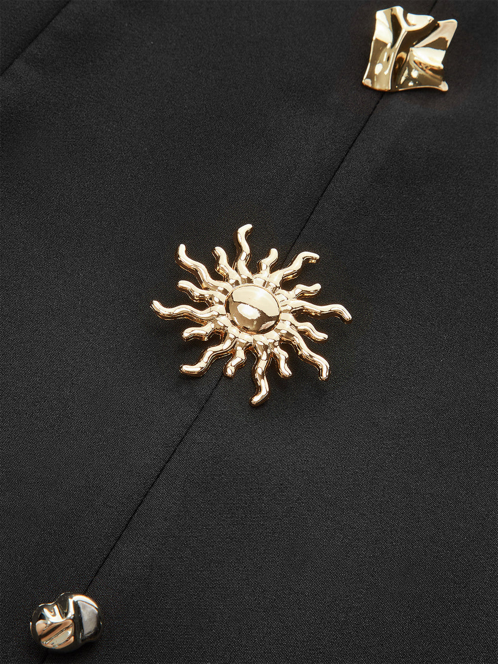 Robe Patte de Boutonnage en Métal