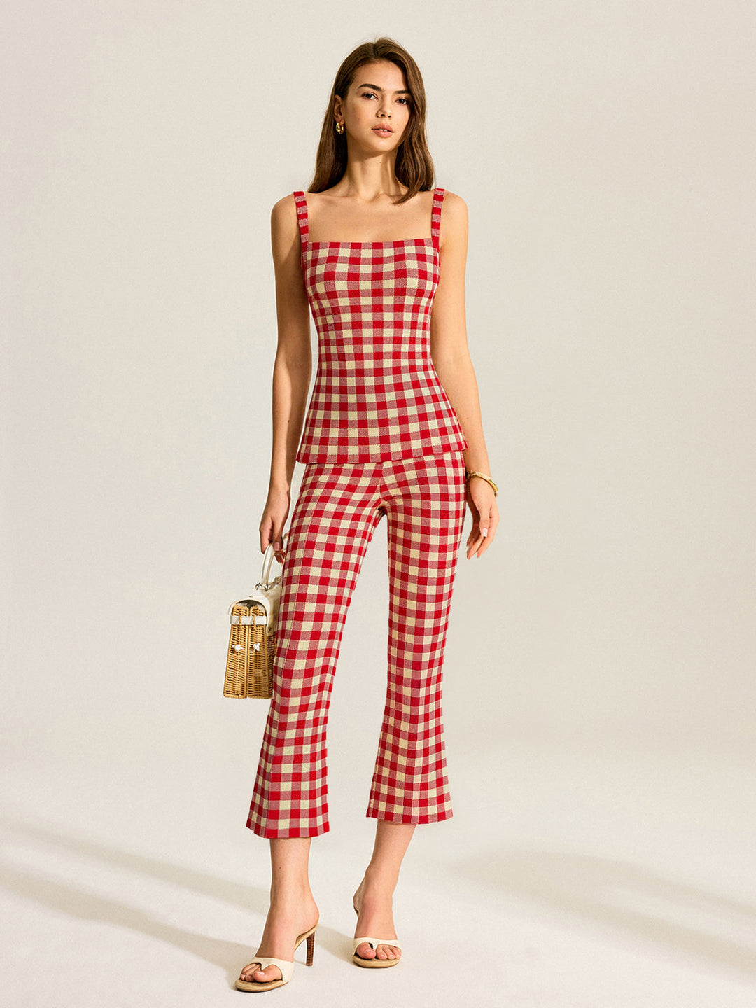Ensemble Pantalon à Carreaux
