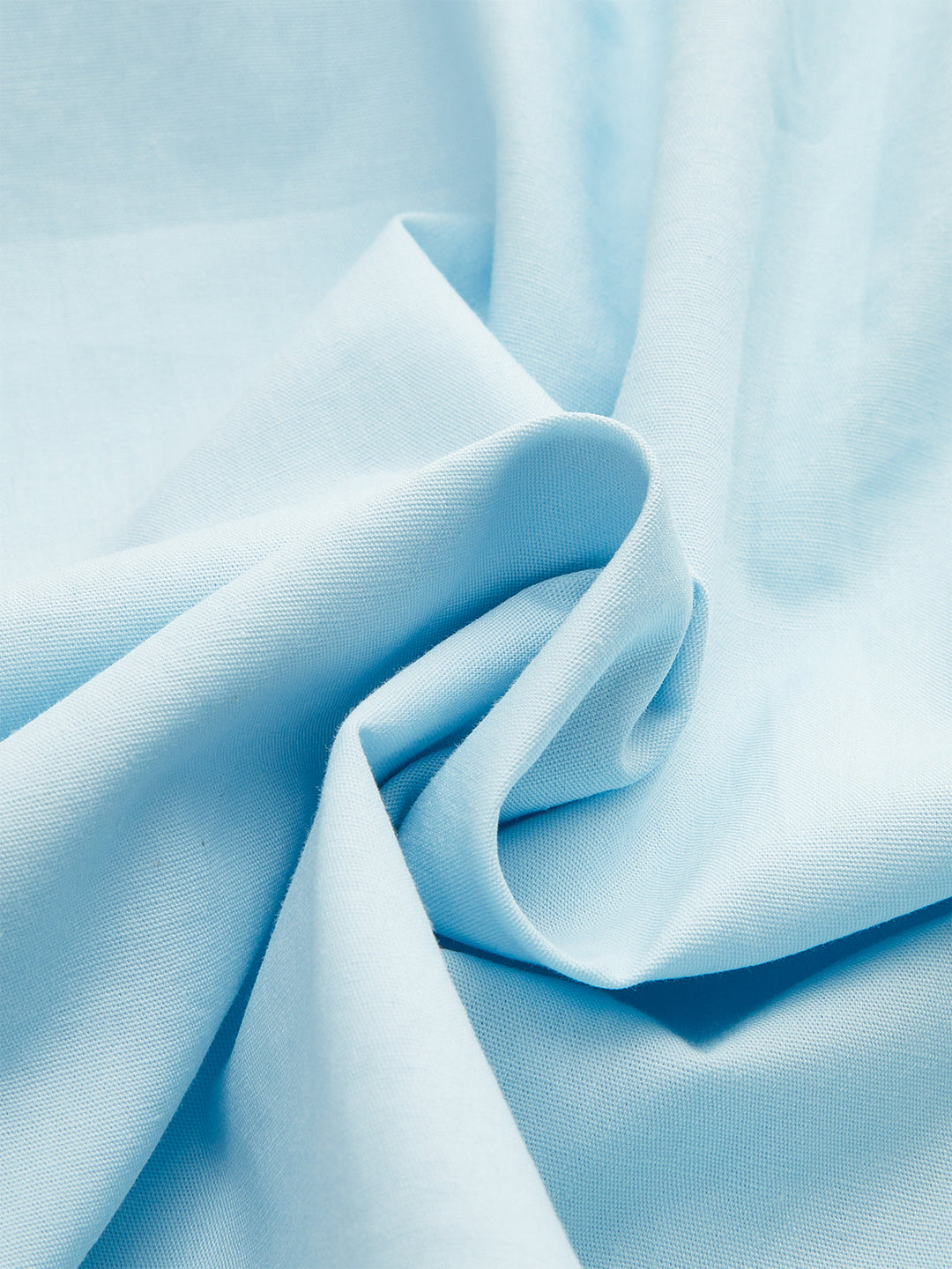 Robe Courte Effet Ruché au Col en Coton
