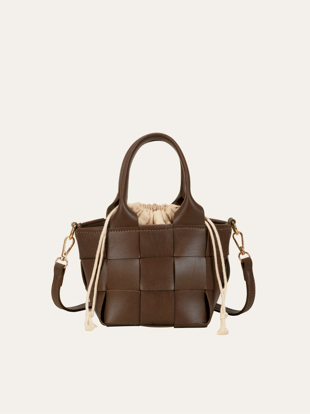 Sac Cabas En Similicuir Tressé