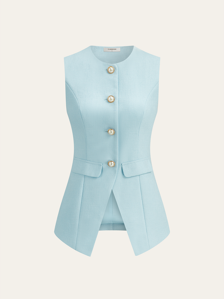 Ensemble Blazer Perle Tweed et Mini-Jupe