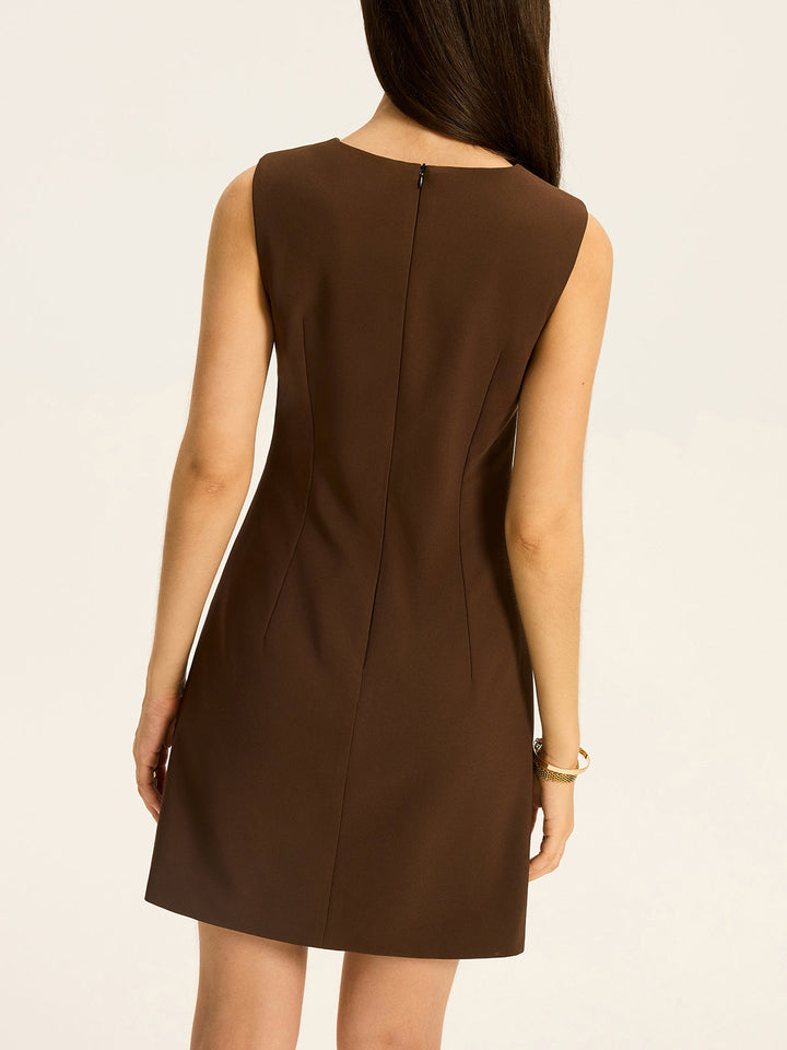 Mini Robe à Col Zippé